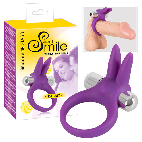Smile Cock Ring Rabbit purple